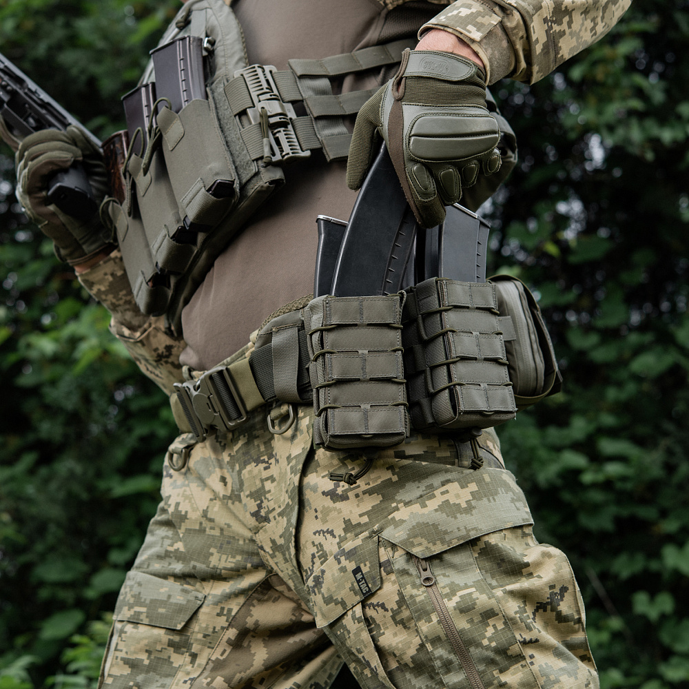 Подсумок M-Tac для АК открыт двойной Laser Cut Ranger Green Фото 3